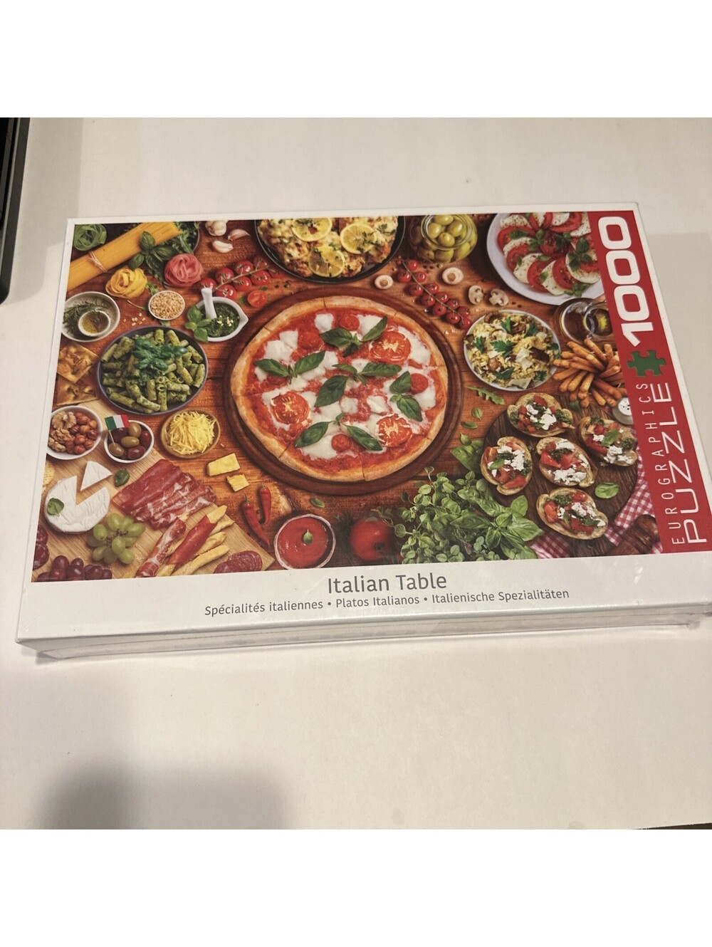 Italian Table 1000 Piece Pizza Jigsaw Puzzle, Brand New-Sealed Box!